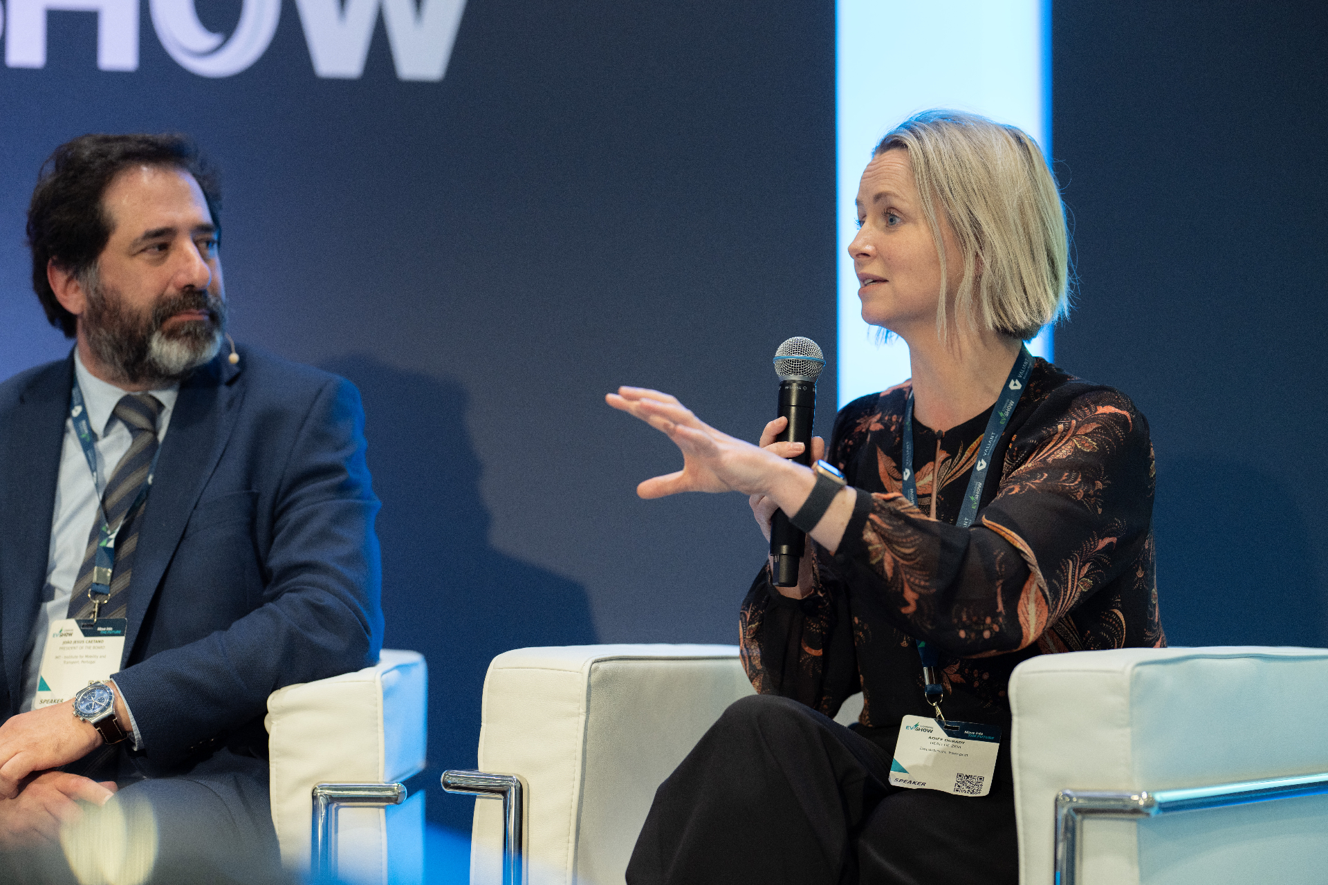 Panel discussion at a live conference session